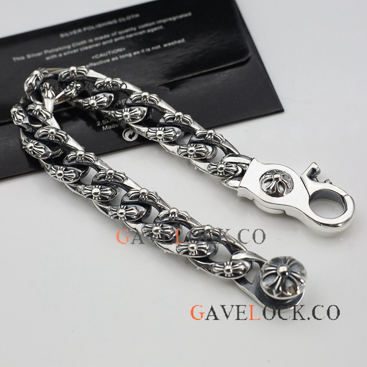 Cross thick Bracelet lobster clasp Punk style